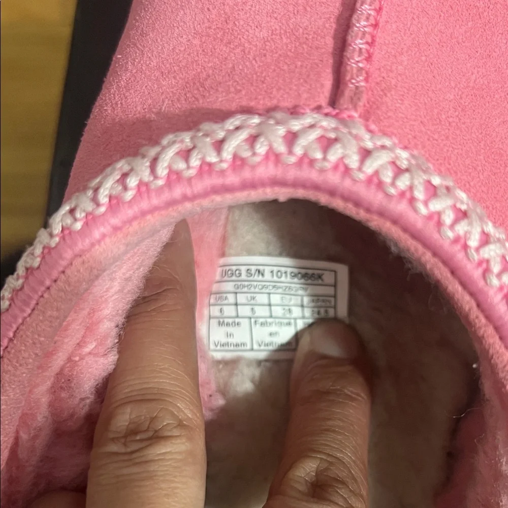 Pink Suede Slip-On Clogs